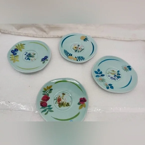 Rare NEW 70th Anniversary Mary Blair Disney’s Alice in Wonderland Tea Set of 4